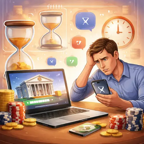 banking delays casino users