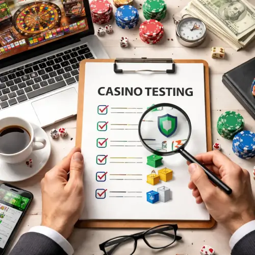 casino testing, factors in casino testing, online casino testing guide