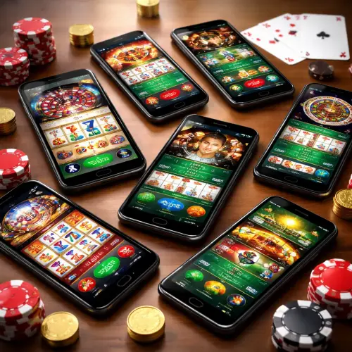 mobile casino layouts, mobile casino navigation, casual game layout, easy mobile casino design