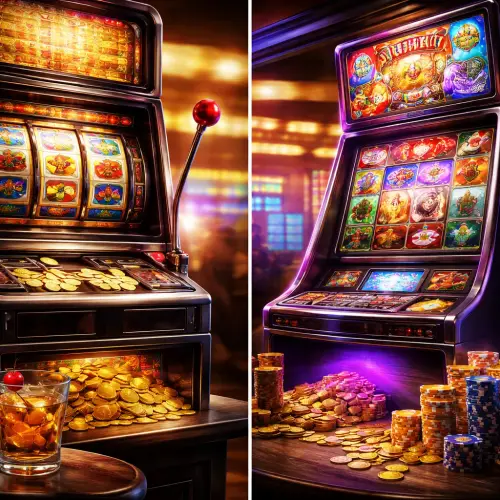Traditional Slots vs Feature-Rich Slots, traditional slots, feature-rich slots, slot comparison